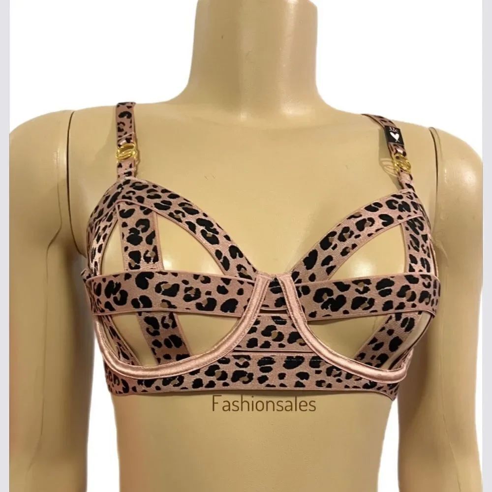Victoria’s Secret Luxe Seriously Sexy Strappy Unlined Cage Balconette Bra